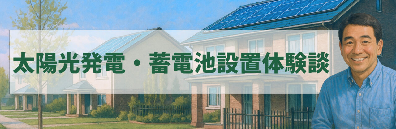 太陽光発電・蓄電池設置体験談