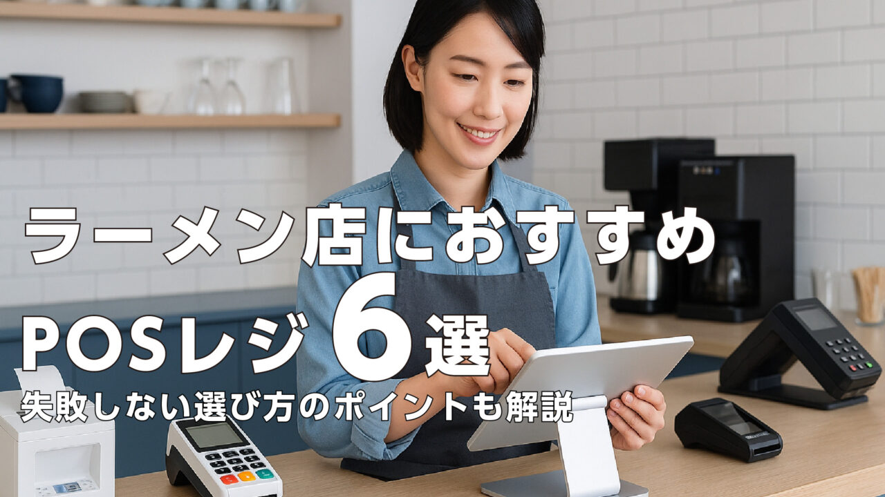 ラーメン店おすすめPOSレジ6選｜失敗しない選び方のポイントも解説