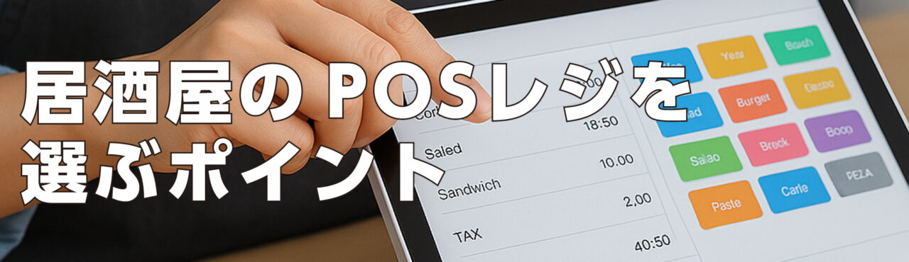居酒屋のPOSレジを選ぶポイント